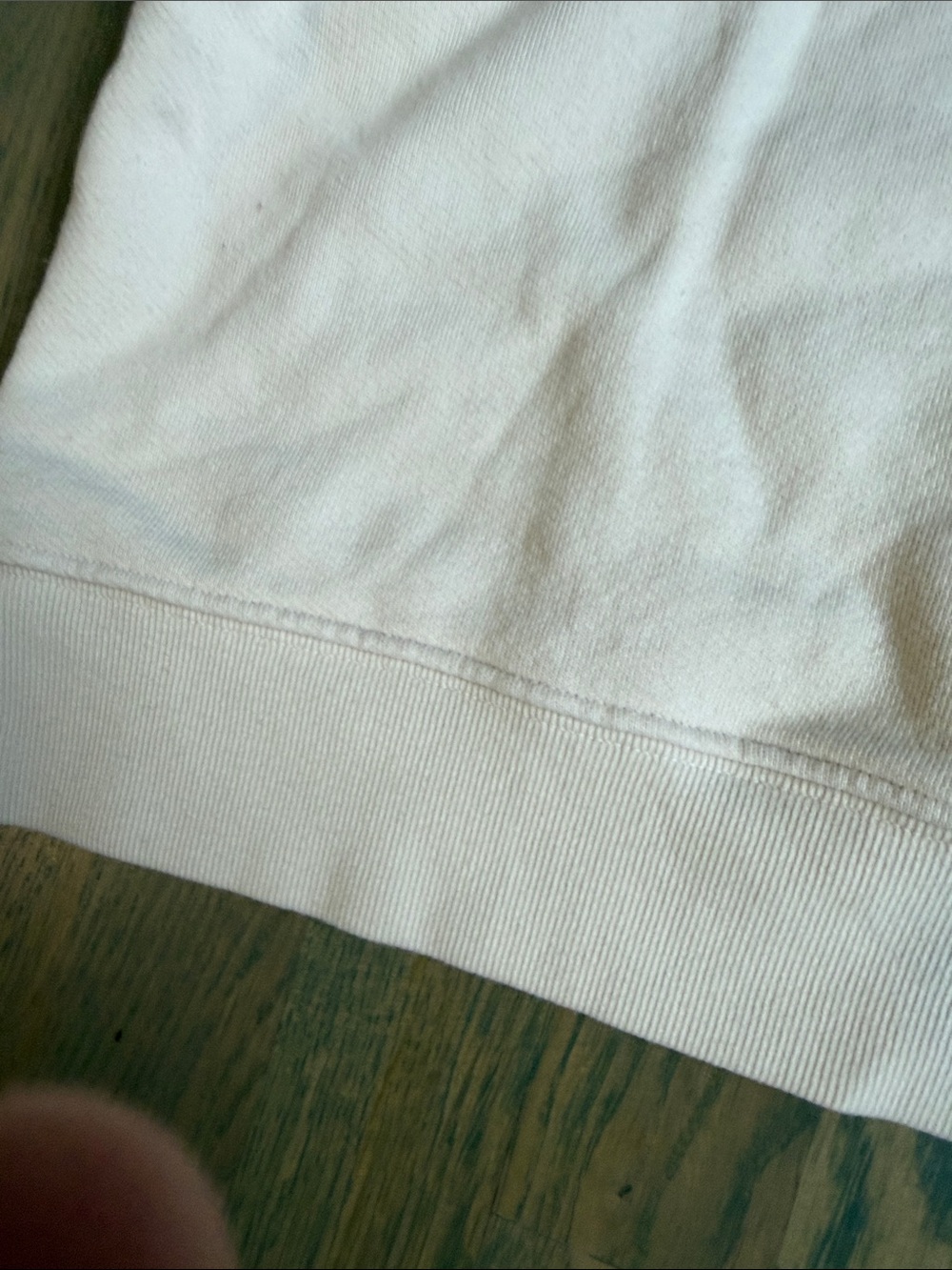 perfectwhitetee Women's Short-Sleeve Crewneck Sweater in Light Cream - Picture 6 of 6